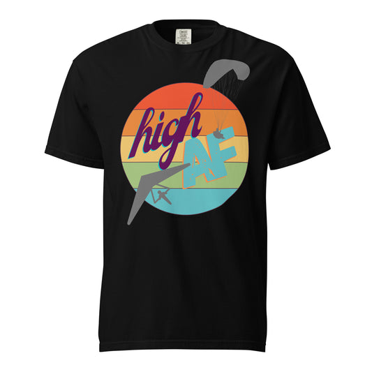 High AF Unisex garment-dyed heavyweight t-shirt